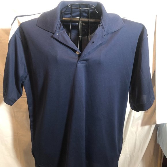 DC Performance 2XL Mens Navy Blue Short Sleeve Polo Shirt - Picture 1 of 4